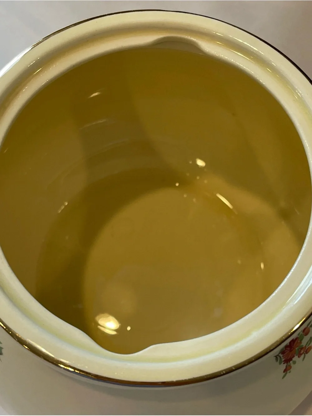 Priscilla Household Institute Eggshell Cream Large Teapot cottagecore